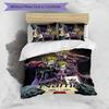 3pcs Custom Name Cartoon Joker Bedding Set Duvet Cover Closure Includes 1 Duvet Cover & 2 Pillowcases for All Seasons Bedroom Decor