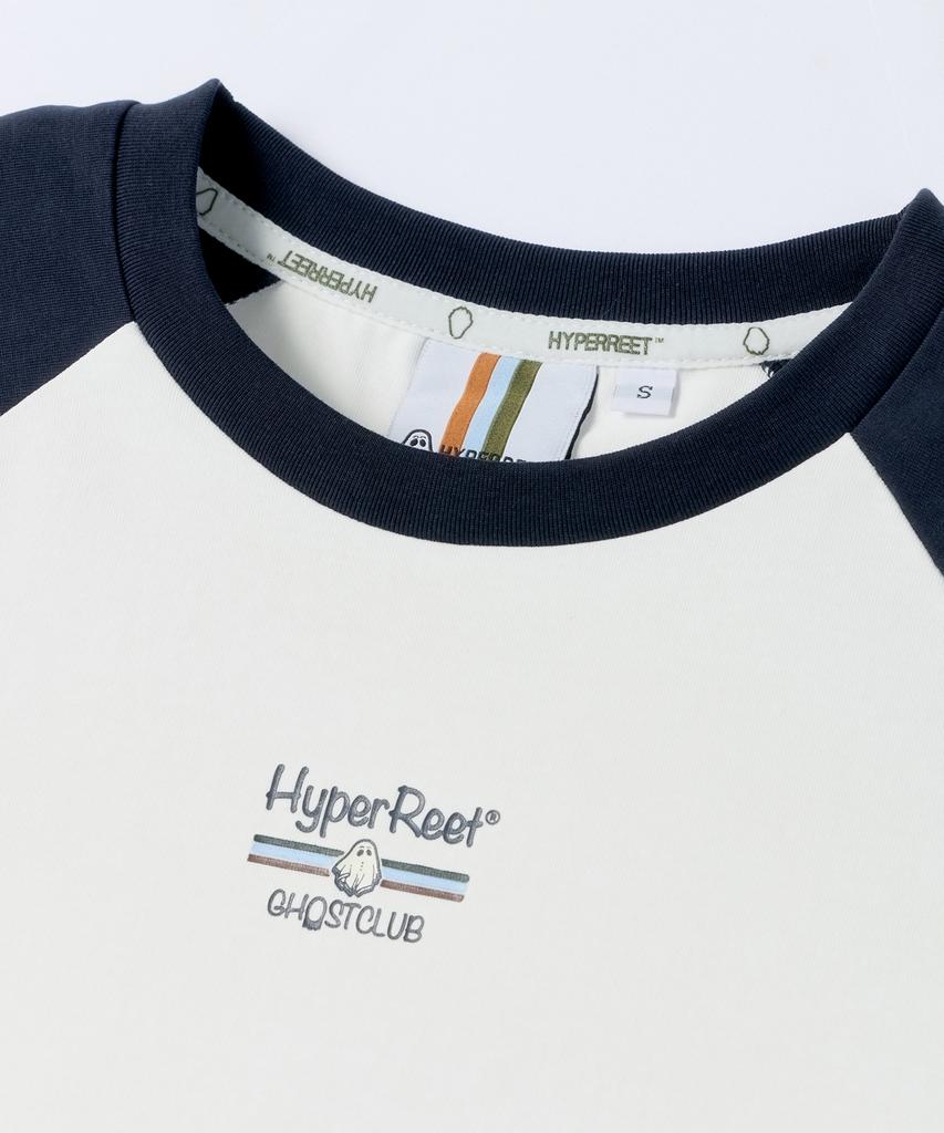 HYPERREET Women'S Ghost Club Raglan Short Sleeve T-Shirt [Ivory]_Hg2Ts573