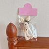 Korean Plush Rabbit Doll Keychain Bowknot Ornament Backpack Decoration for Bag