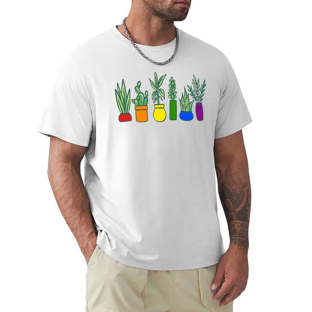 Gay Gardener I Pride Flag Colors TShirt Work Style Casual TShirt