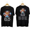 Jeff Lynne's ELO The Over and Out Tour 2024 Obojstranné tričko Módne Ležérne Voľné Streetwear Športové Okrúhly výstrih Vrchol Unisex