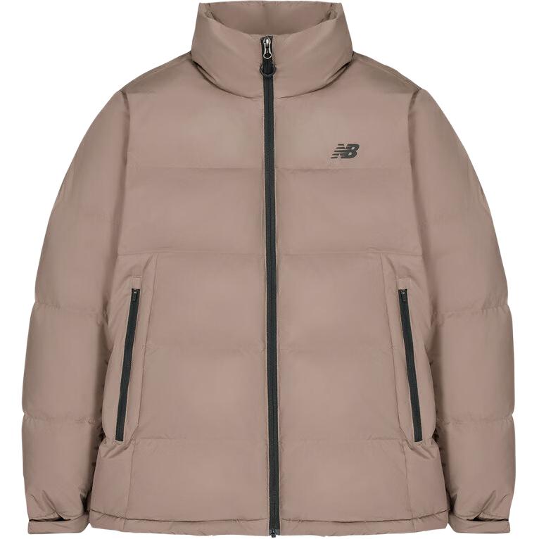 New Balance Down Jackets Men s Brown Stand Collar Moderate NPF47041-DB L