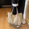 New Nylon Cloth Bag Fashionable Japanese Simple Solid Color Shoulder Commuting All-matching Large-capacity Tote