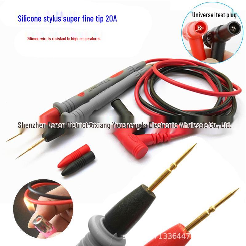 Extra Sharp 20A Silicone Multimeter Test Leads - Universal & Anti-Freeze