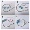 24 Days Xmas Theme Countdown Calendar With 2pcs Diy Charm Bracelets & Necklaces Kits Christmas Surprise For Girls Teens Women