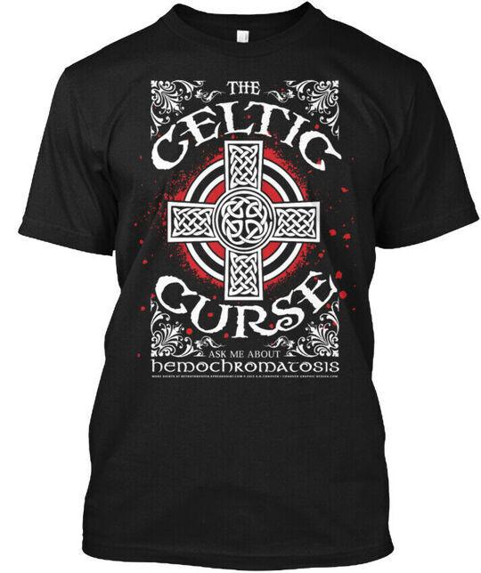 

Hemochromatosis Awareness Celtic Curse T-Shirt Made in the USA Size S to 5XL S