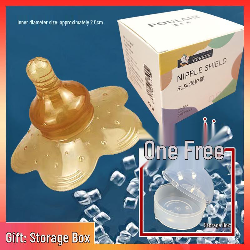 Silicone Anti-Bite Nipple Shields for Breastfeeding and Weaning - Soft Large Size