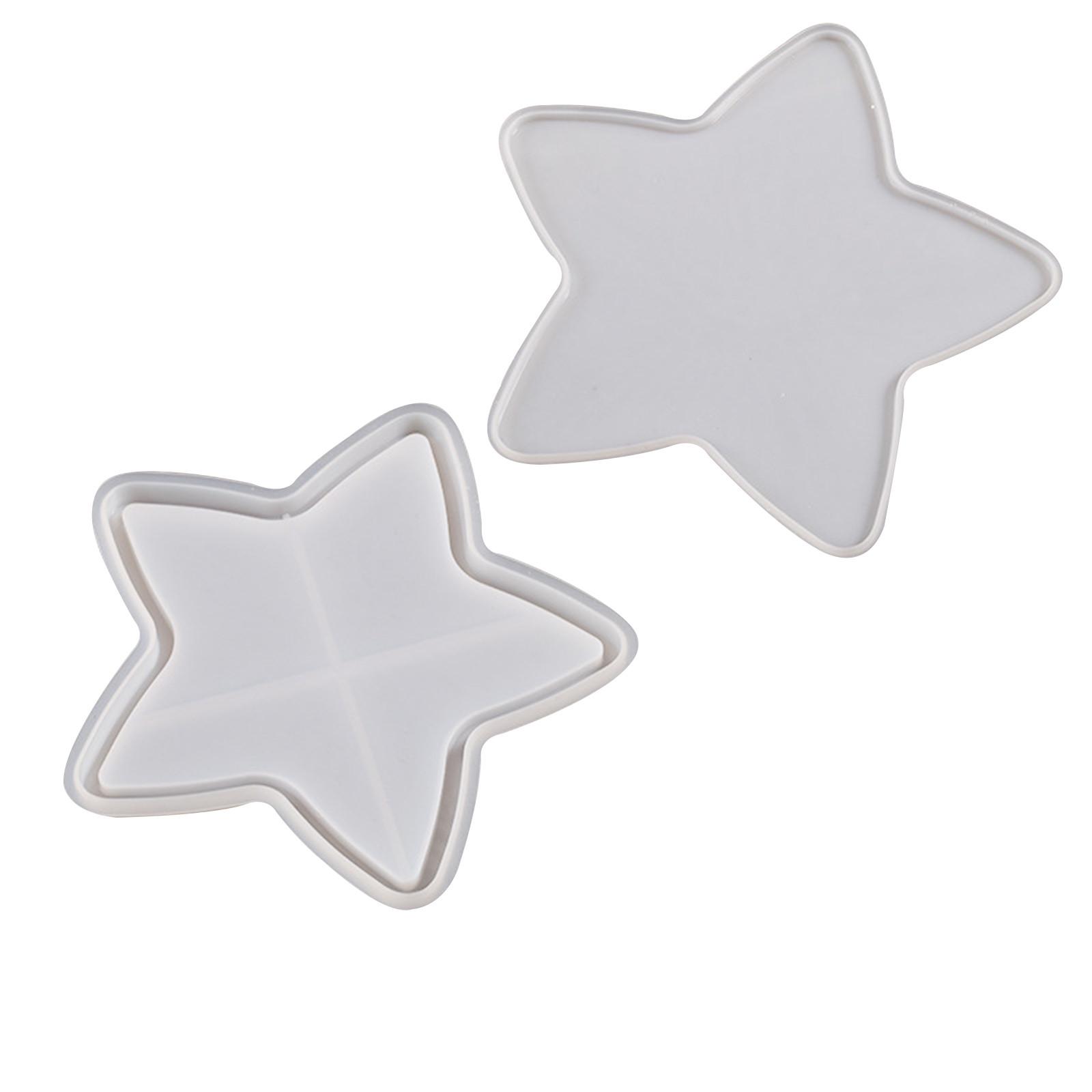 

Епоксидна смола Квадратний Круглий Любов П ятикутна зірка Плумний пісок висить DIY фоторамка Силіконова форма One Size