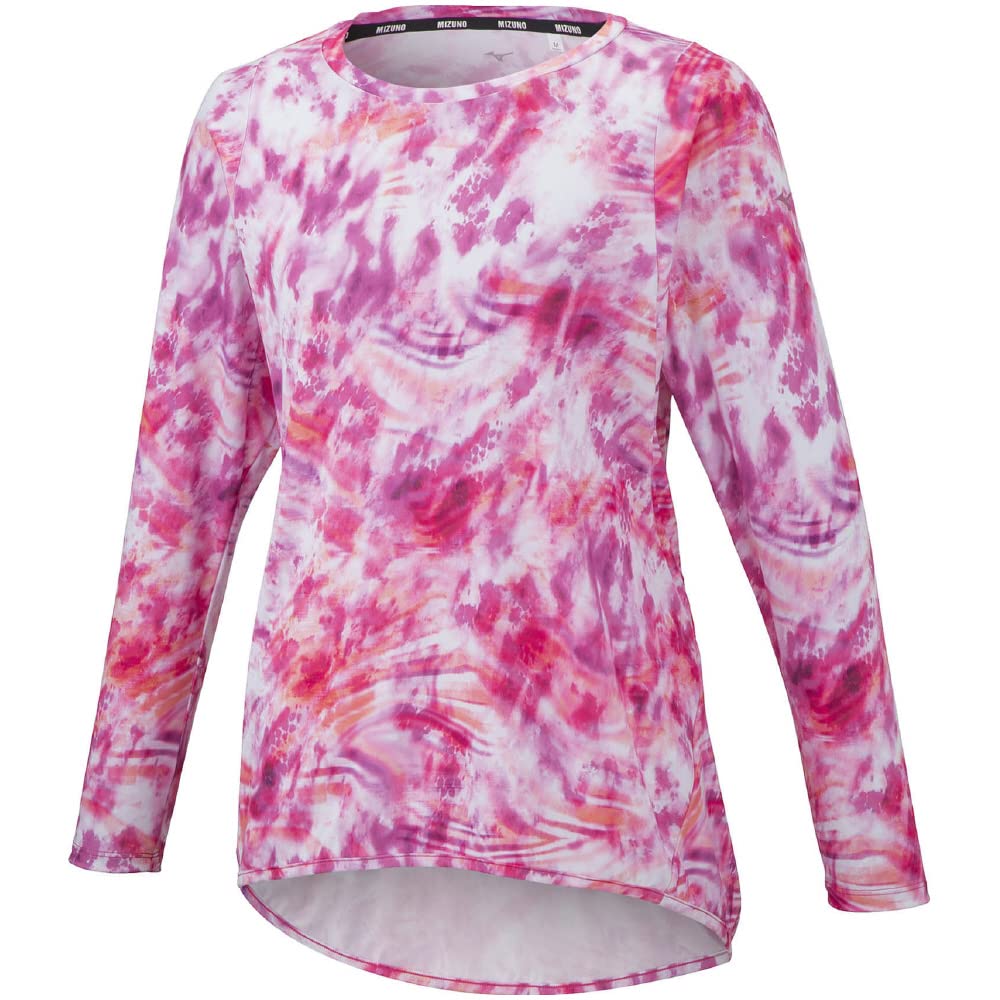 

Mizuno Long Sleeve Training UPF Driven Size 32MA2841 Women s T-Shirt, 50+, Pink, S,