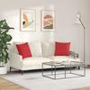 Sofa Cushions 2 Pcs Red 45 X 45 Cm Fabric