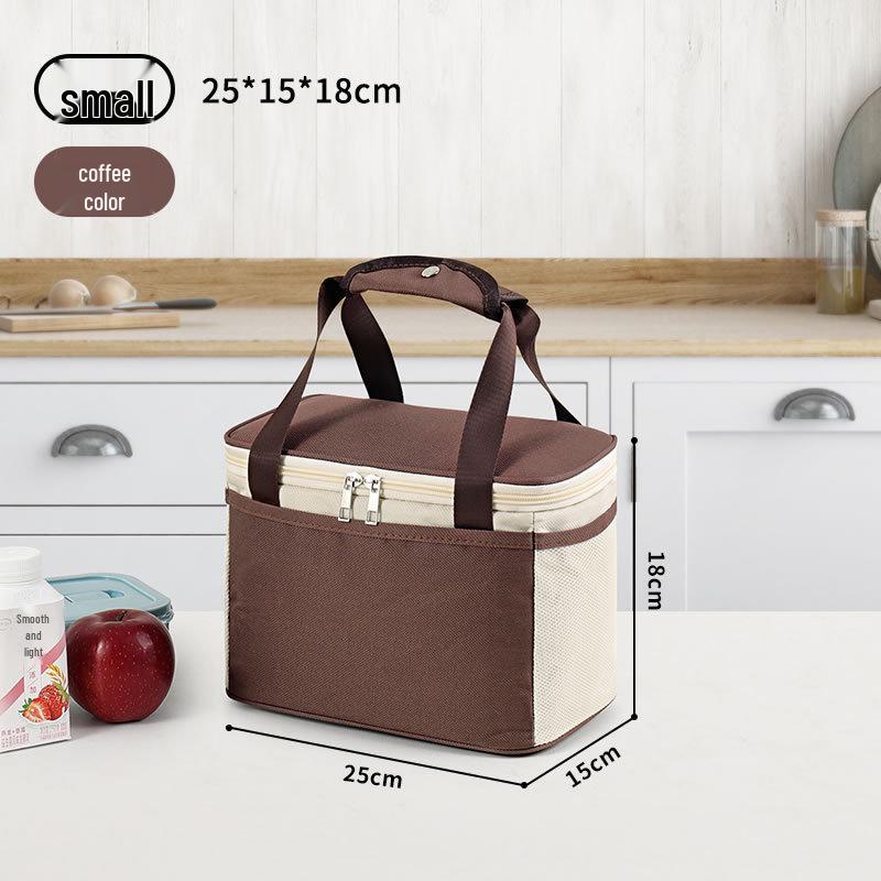 Insulated Large-Capacity Bento Lunch Tote for Office & School