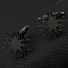 Men's Cufflinks Gold Color Sunflower Shirt Cuff Link Buttons Fashion Stainless Steel Jewelry Accessories Groomsman Wedding Gifts