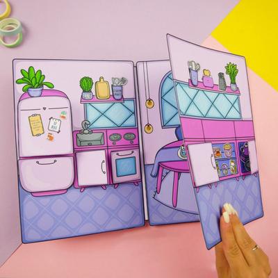 Cute Quiet Book Girl Dress Up Sticker Handmade Diy Puzzle Toys Squeeze Book Toy Material Pack For Children Gifts