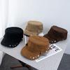 Hat Equestrian hat Women's autumn retro willow nails Newsboy hat Show face Small tooling Flat top hat Versatile coffee cap