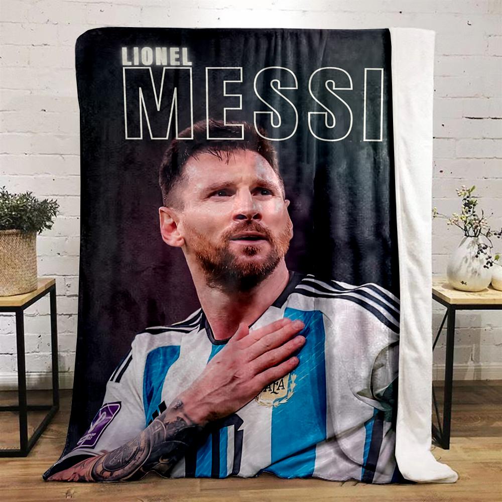 Lionel Messi Football Warm blanket Stylish Design Flannel blanket for bedroom, living room, sofa, and nap sofas