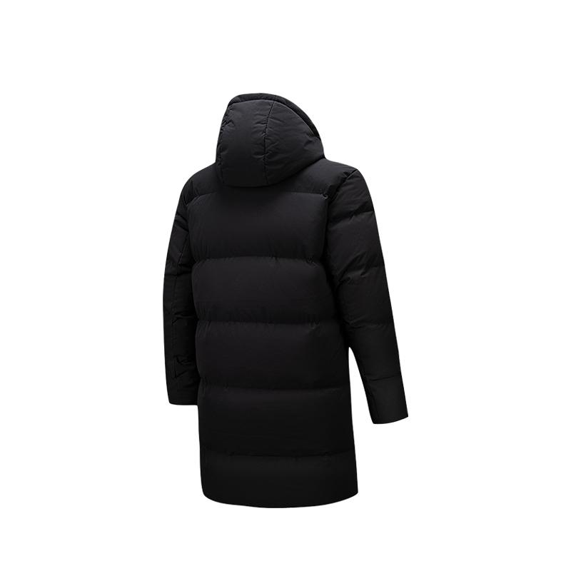 Anta Volcanic Rock Six-Degree Core Fashion Warm Lock Temperature Water-Resistant High-End Thickened Hooded Long Design Down Jacket 152617906-2