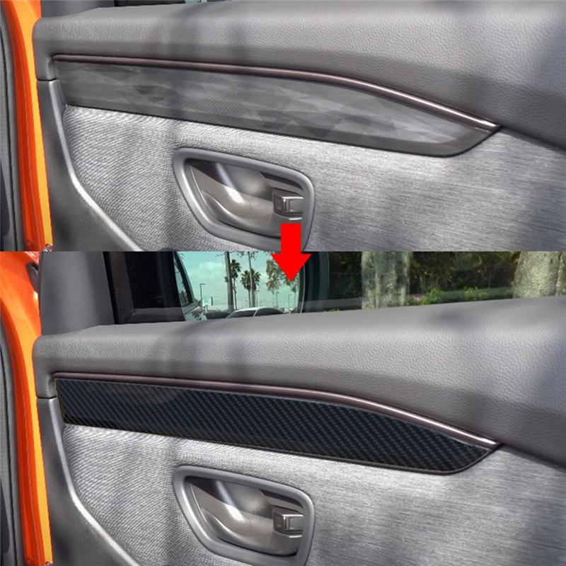 For Honda Passport 2026 Interior Accessories ABS Carbon Fiber Car Inner Door Panel Trim Cover