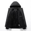 Men's New Three-bar Cotton-padded Jacket, Young Student Casual Large-size Brand Hooded Cotton-padded Jacket