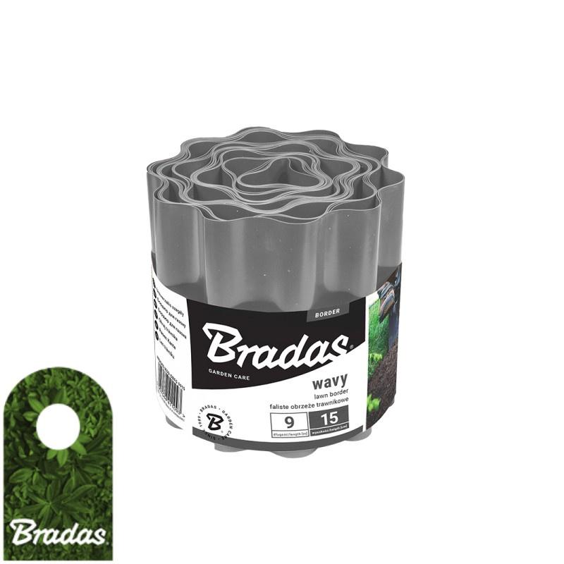 Wavy Lawn Edging Palisade 9M X 25Cm Grey For Garden