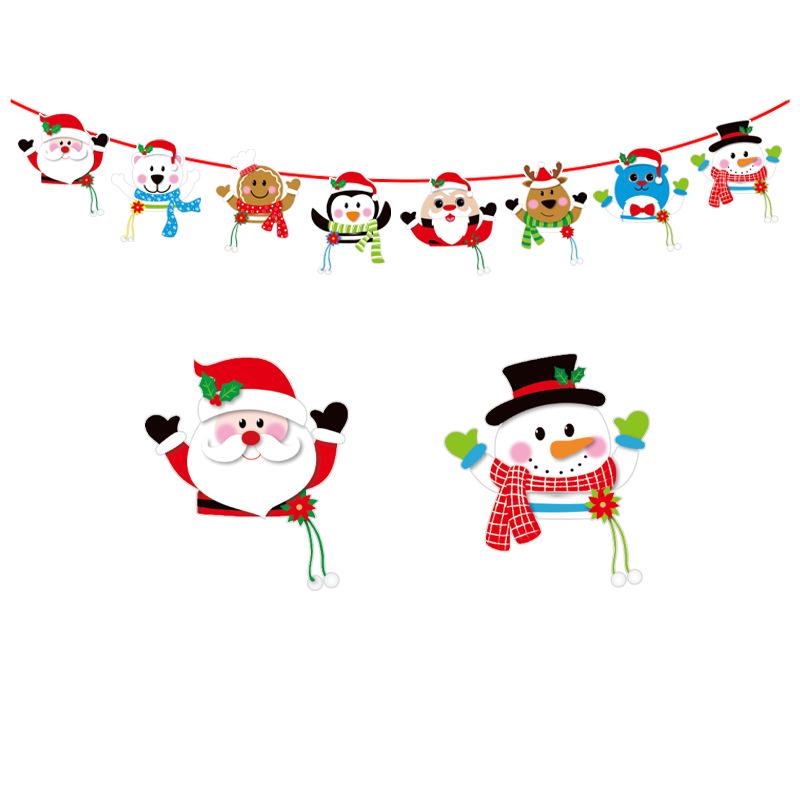 Weihnachtsdekoration zum Aufhängen: Cross-Mirror-Flaggen für Einkaufszentren, Hotels und Geschäfte