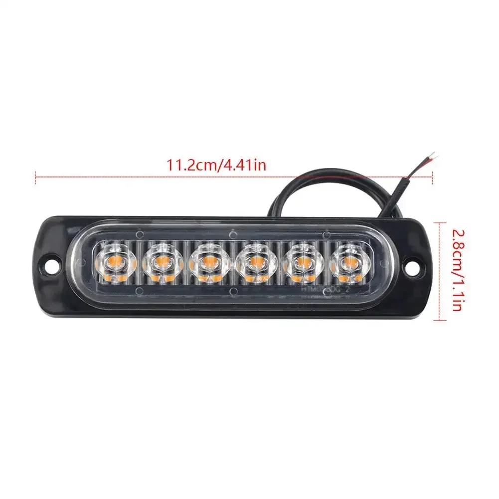 6 smd Warning Light LED Trailer Lights Truck Side Indicator Lights Car Grille Malfunction Light Bar SUV Motorcycle Ships Beacon