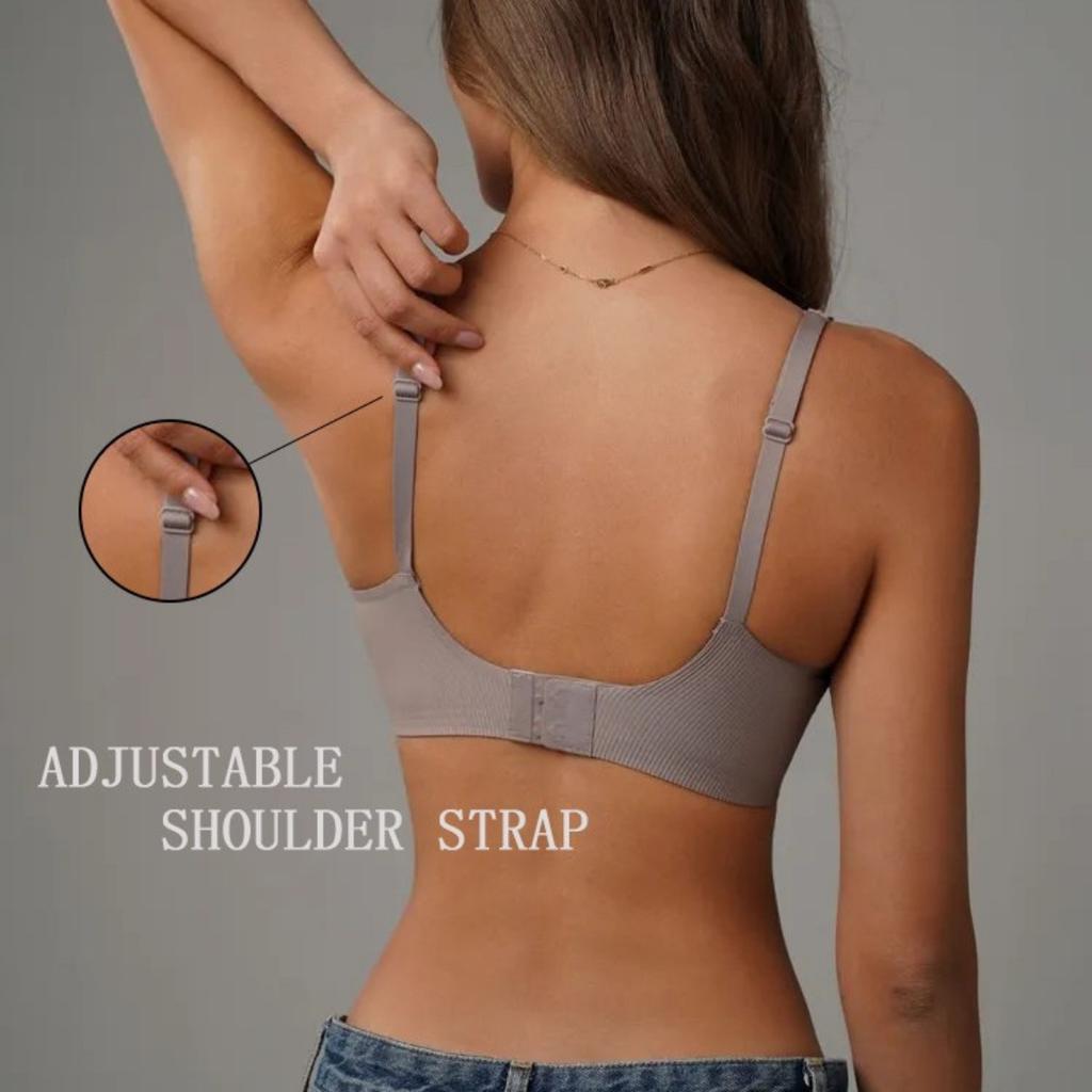 Non Marking Underwear, Top Support, Adjustable Underwear, Women's Underwear, Small Stripes, Gathered Underwear, Thin Underwear, Underwire, Bra