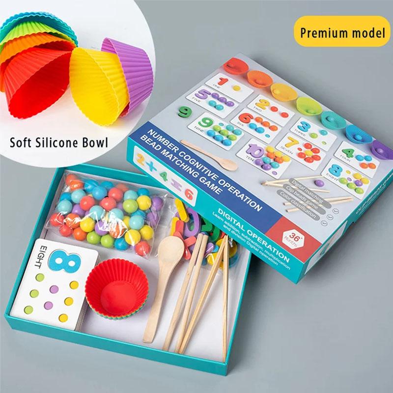 

Children s math teaching aids, baby number cognition, arithmetic matching, educational early education toys, Montessori teaching