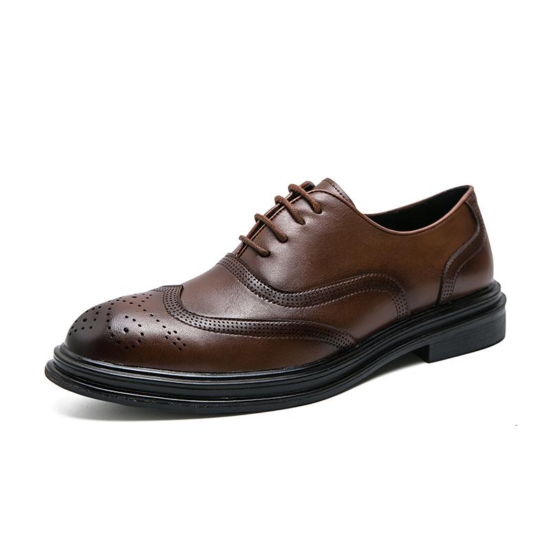 Fashion Leather Shoes Man Casual Loafers Luxury Design Slip on Male Dress Shoes Leisure Style Big Size Good Wear-resistant Sole
