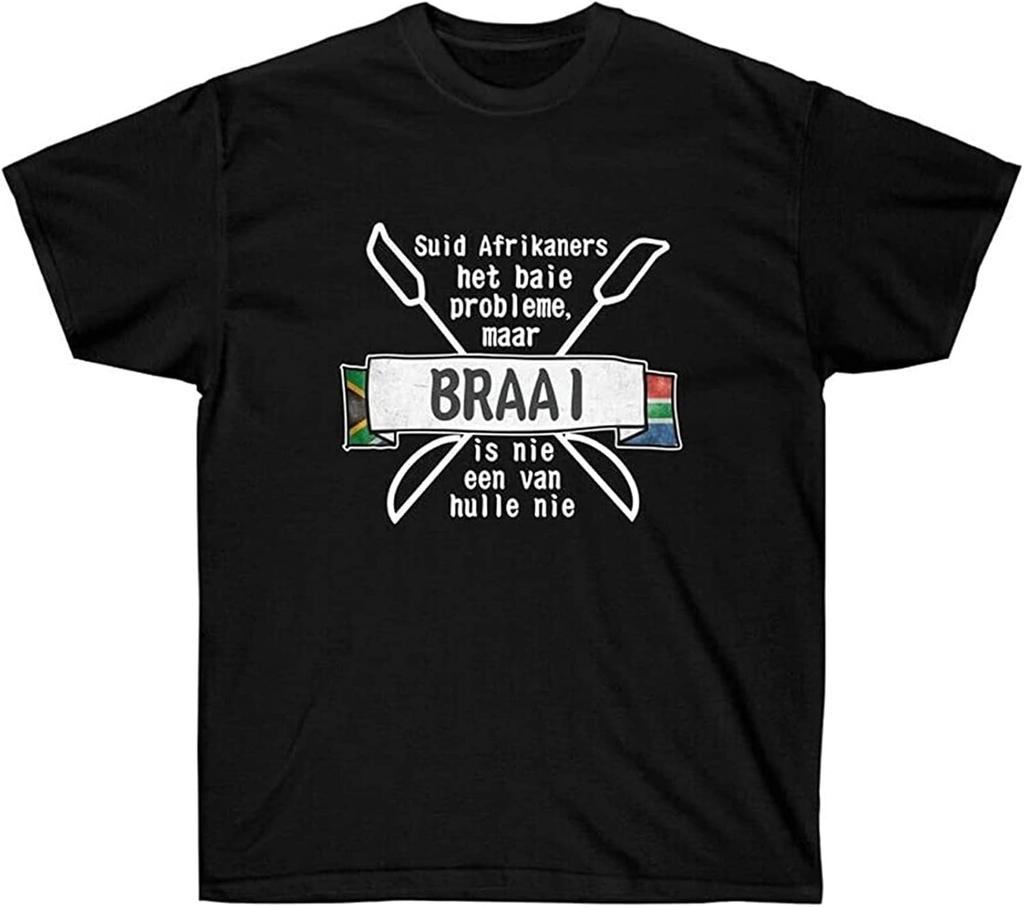 Braai Ultra Men T-Shirt Black Graphic Unisex Tee Shirt