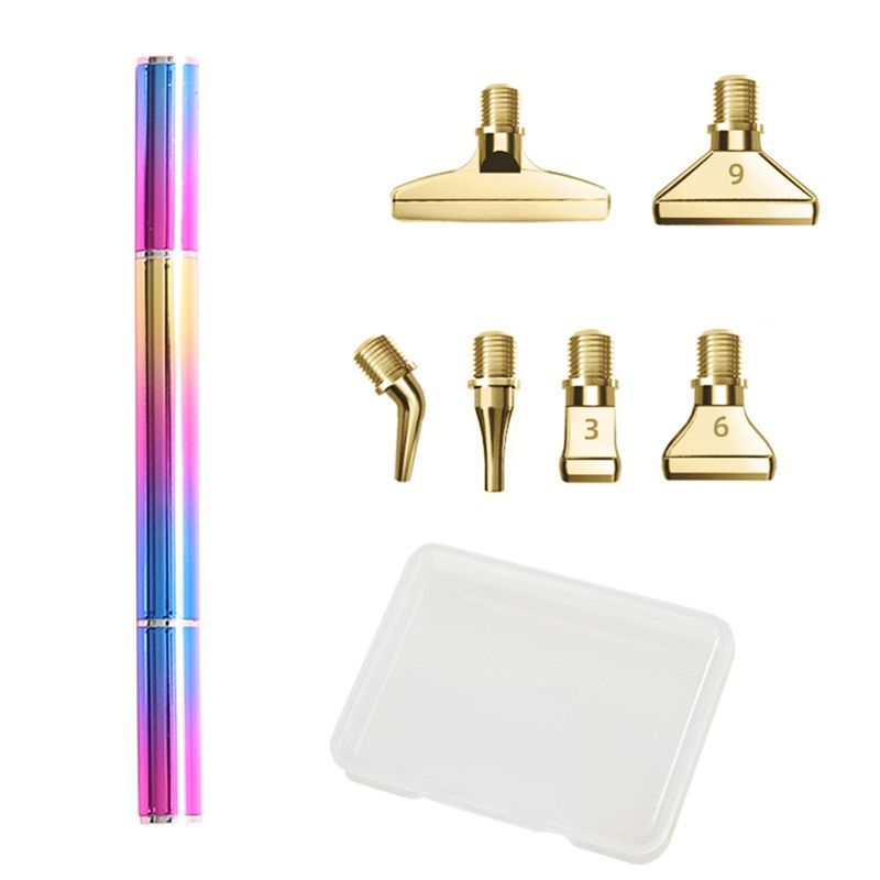 

AEE2-5D Rainbow Color Paint Pen Screw Thread Head Tips Point Drill Pens золотой