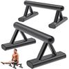 SELEWAERE Metal Floor Workout Bars for Gymnastics and Steel Tubular Construction with Matte Paint 600 Lb Weight Capacity Parallettes, Push-Up Handles,