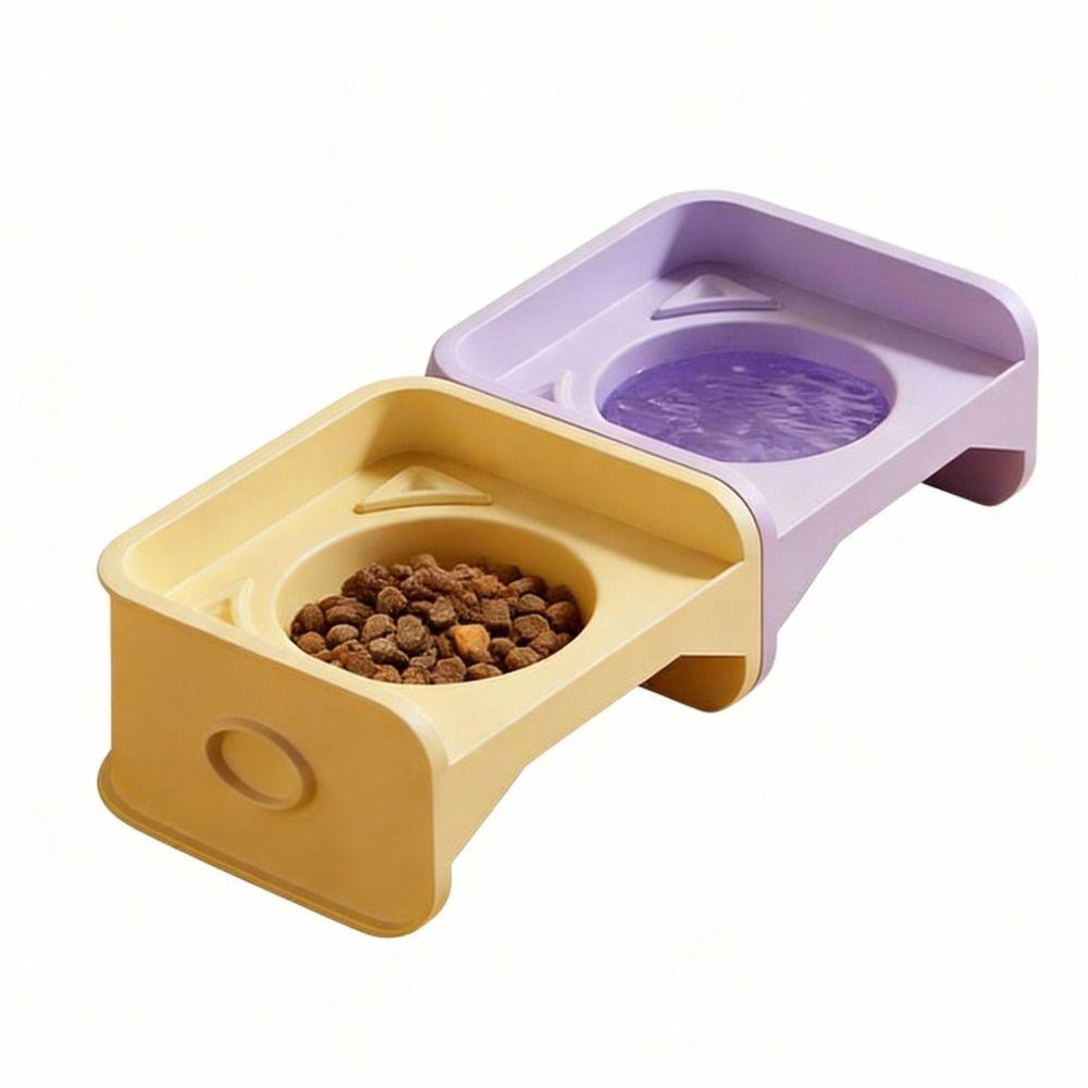 Leak-Proof Raised Pet Feeder Removable Pet Feeding Dish High Quality Elevated Cat Bowl For Dogs