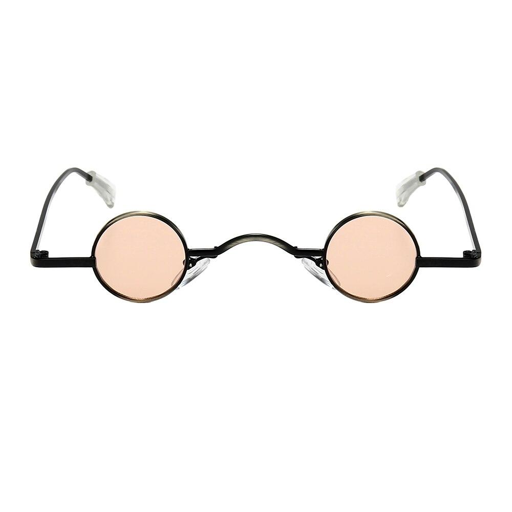 

Міні-сонцезахисні окуляри в стилі ретро, ​​круглі, чоловічі, металеві, маленькі, круглі, сонцезахисні окуляри для жінок, догляд за очима рожевий