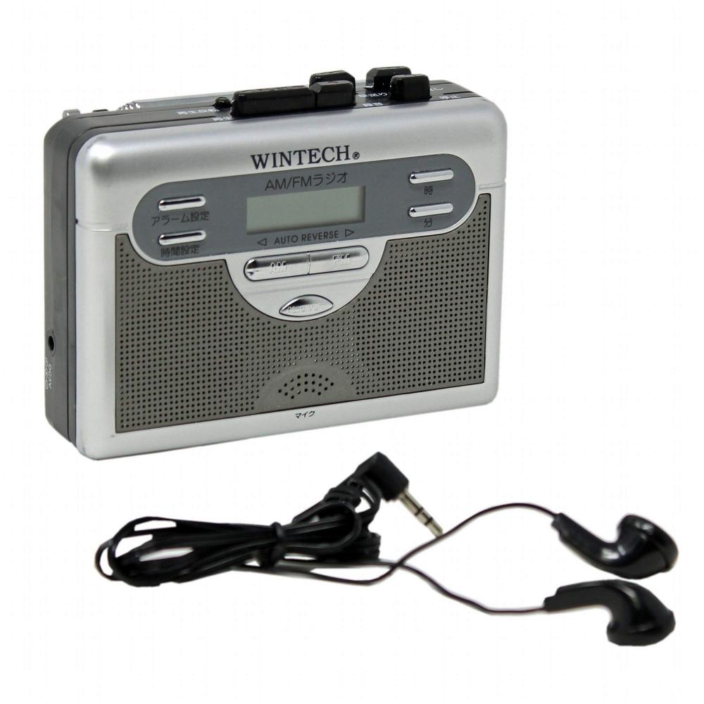 WINTECH Tape Recorder with Radio (FM Wide Compatible) Silver Auto Reverse PCT-11R2