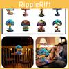 Stunning Resin Craft Mushroom Lamp For Home Decor Usb Powered Large Size 30cm Ys-001