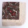 Cotton Twill Square Scarf 130x130 cm Ethnic Style Scarf Vintage Fringed Shawl  Travel