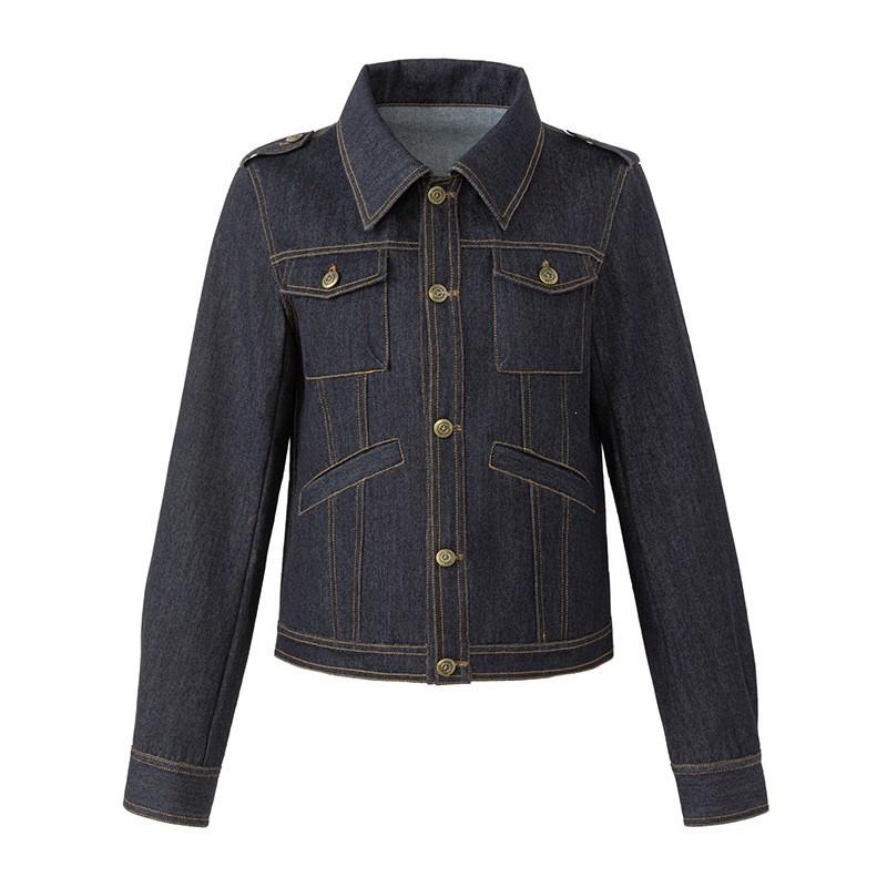 Mens Womens Slim Fit Washed Denim Jacket Vintage Streetwear Casual Outerwear Fall