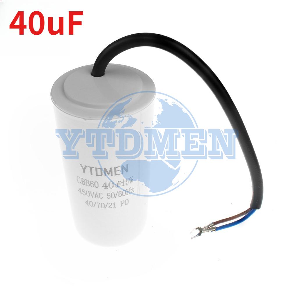CBB60 Capacitor 450V AC Motor Run Capacitors 4UF 6UF 8UF 10UF 12UF 18UF 20UF 30UF 40UF 50UF 60UF for Washing Machine, Water Pump