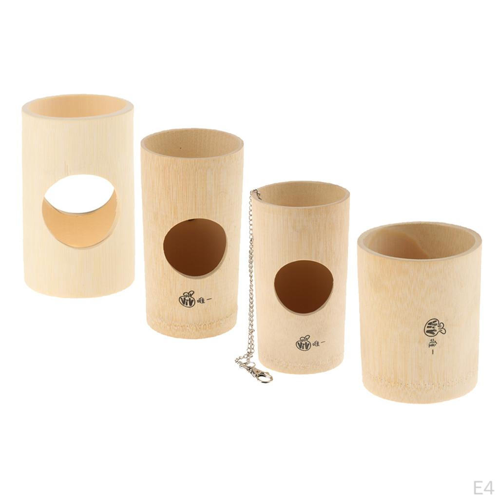 Wooden Hay Feeder Pet Cage Fixed Manger Food Dispenser