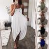 Elegant Plus Size Women Summer Maxi Dress With Sleeveless High Waist Design