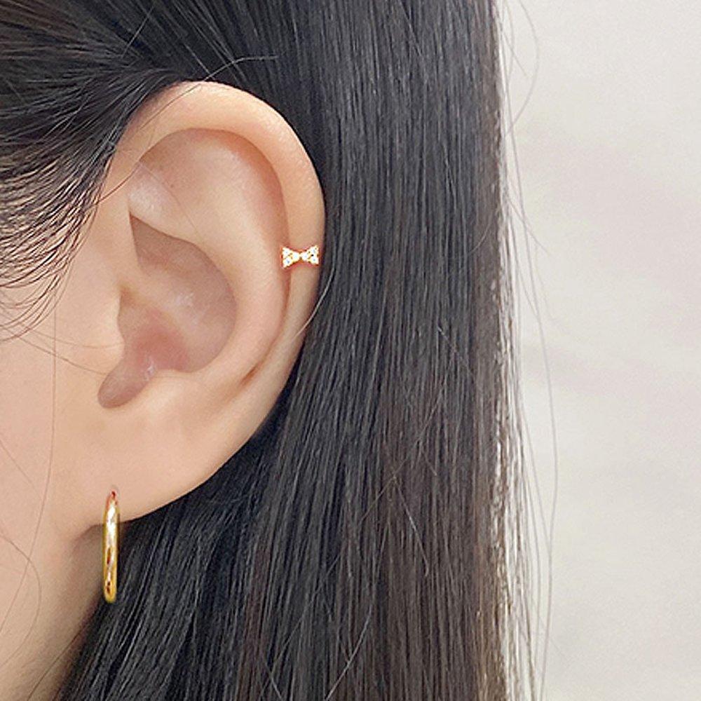 Butterfly Tie Piercing + Ring Piercing [sold As a Pair]