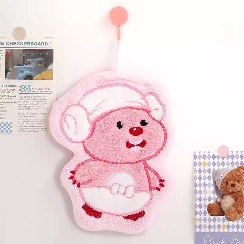 Creative Cute Bear Hanging Hand Towel for Kids - Household or Kitchen Use