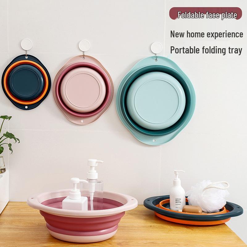 Portable Folding Washbasin: Telescopic, Multi-Use for Vegetables, Foot Baths, and Travel