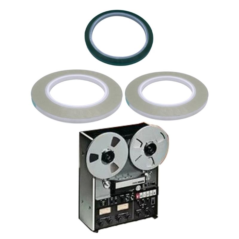 Leader Tape for Reel To Reel Tapes 1/4" 1PC Green 2PCS Transparency DIY Speaker Accessories Set