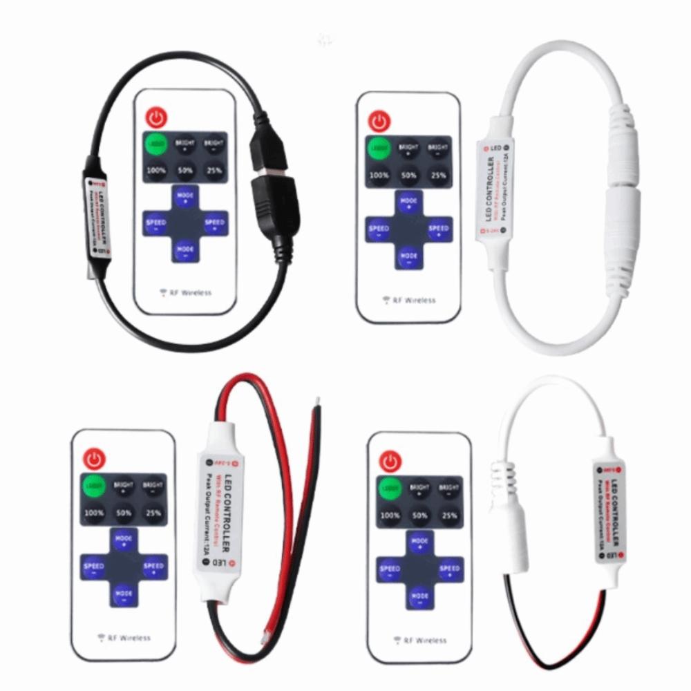 Mini Compact Size Single Color LED Controller RF Remote Control DIY Light Project