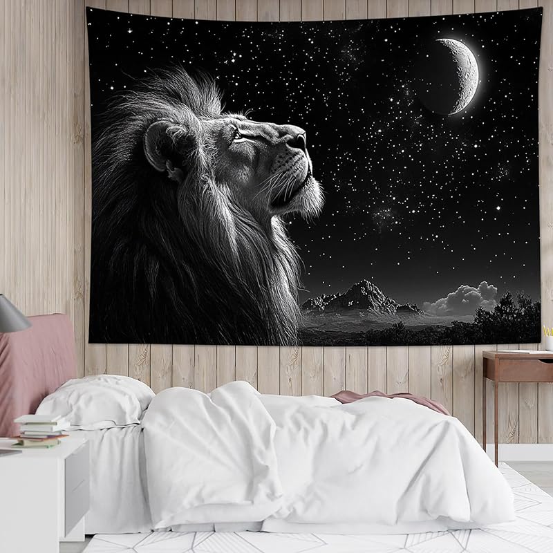 HVEST Pink Flamingo Tapestry Tropical Bird and Pink Floral In Rainforest Tapestry Wall Hanging Forest Nature Landscape Wall Art for Bedroom Living