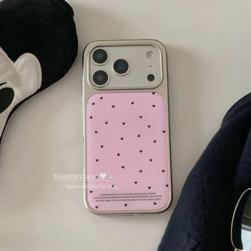 

Корейский Ins Лечебный Розовый Девочка Любовь Чехол для Телефона для iPhone 17 16e 16 15 14 13 12 11 Pro Max Air Plus Роскошный Прозрачный Мягкий Задний Чехол iPhone 7(8) Plus