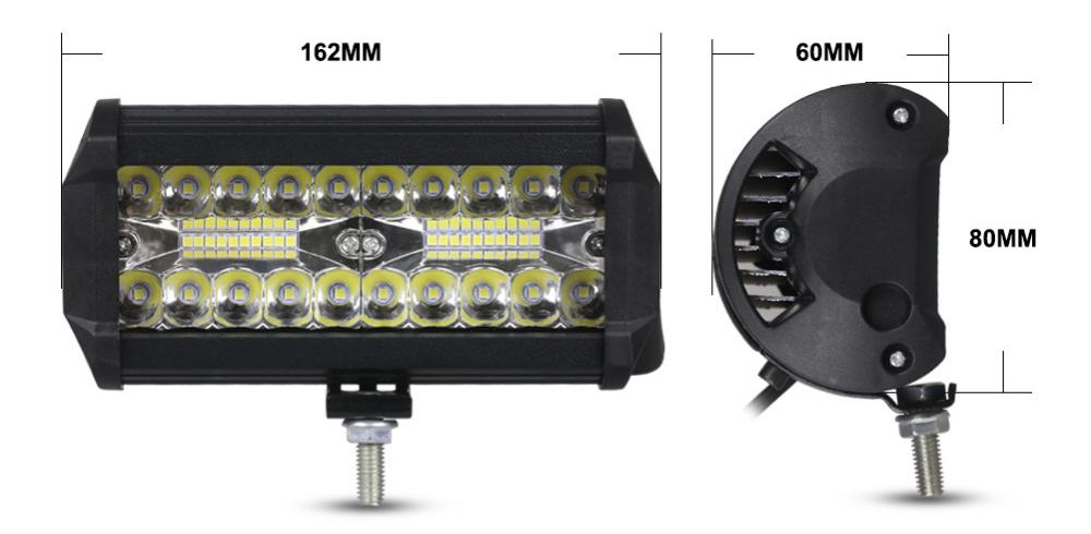 Halogenowe LED-owe światła robocze do samochodów, dalekosiężne, zestaw halogenowy, lampa do jazdy
