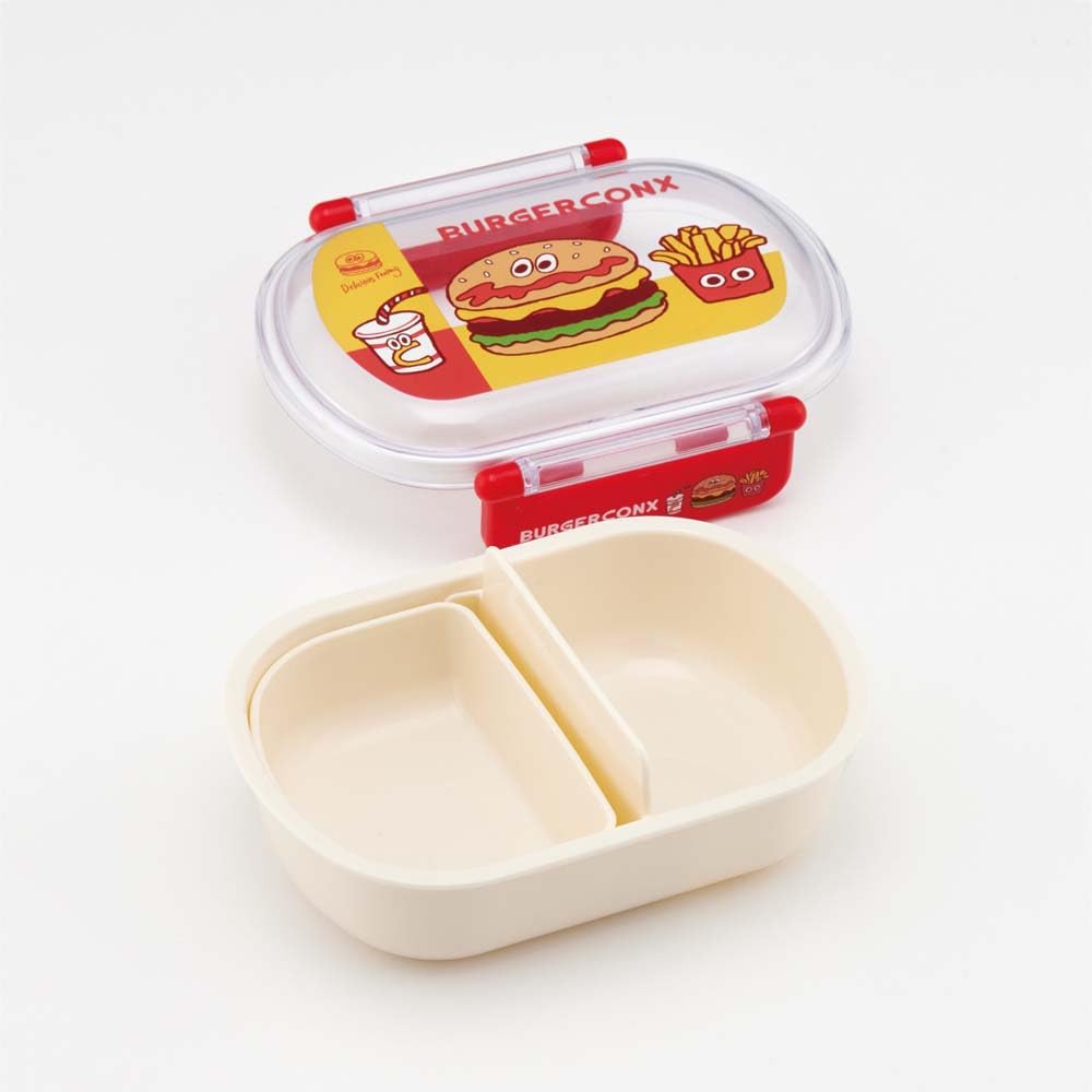 Skater Bento with a Fluffy Made in Single Dishwasher and Microwave Burger Concus Friends Children's Box, 360ml, Lid, Japan, Tier, Safe, (QAF2BAAG-A)