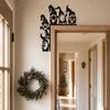 Structure Featuring Christmas Gnomes Decorative Plaque X-mas Wall Art Sign  Indoor/Outdoor